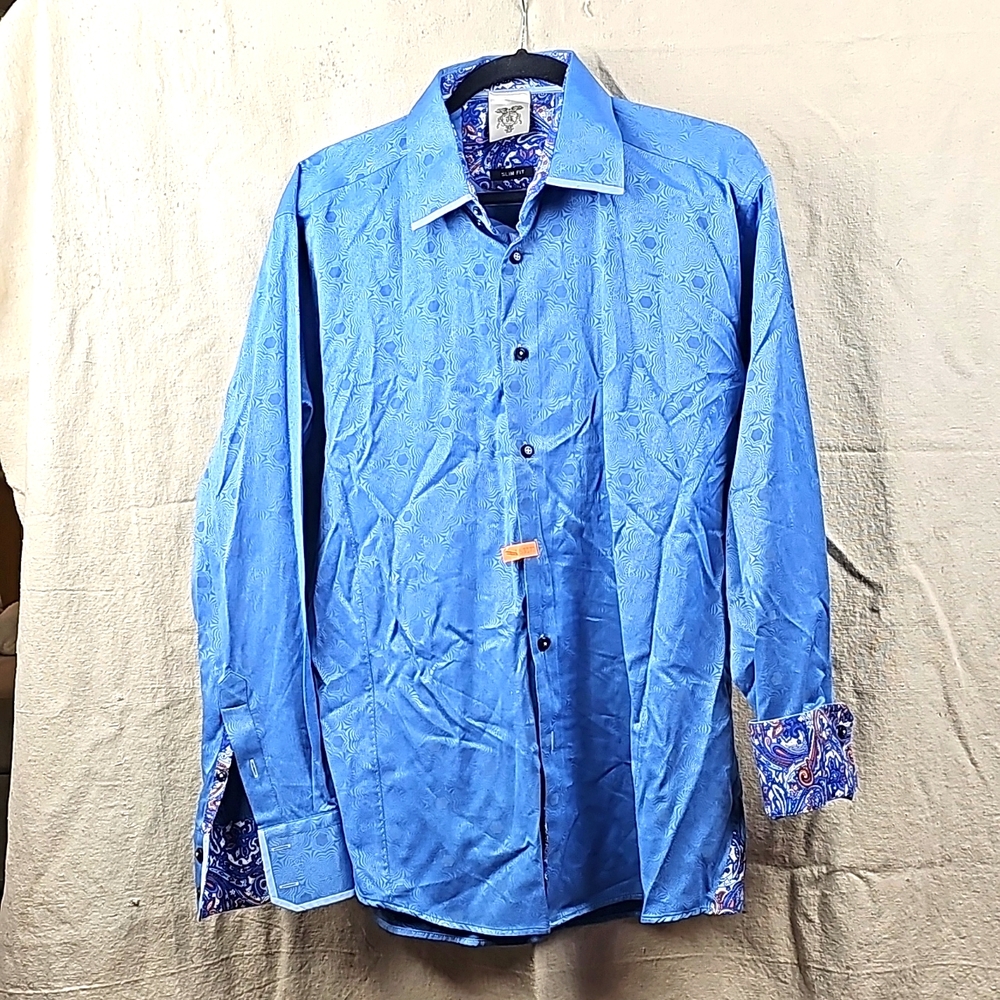 Vegas Royalty Fashion Dress Shirt by Absolute Rebellion - Slim Fit
